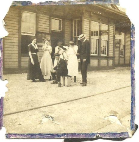 Vintage photo behind our historical building.